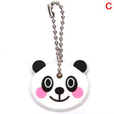 1 Pc Silicone Key Ring Cap Head Cover Keychain Case Shell Cat Hamster Shih Tzu Pug Dog Animals Shape Lovely Jewelry Gift