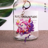 League of New Legends Acrylic keychain LOL Soraka ashe LuLu Riven funny cute pendant Jewelry Accessory Chaveiro Llaveros gifts