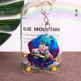League of New Legends Acrylic keychain LOL Soraka ashe LuLu Riven funny cute pendant Jewelry Accessory Chaveiro Llaveros gifts