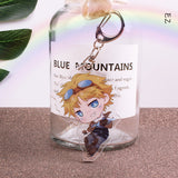League of New Legends Acrylic keychain LOL Soraka ashe LuLu Riven funny cute pendant Jewelry Accessory Chaveiro Llaveros gifts