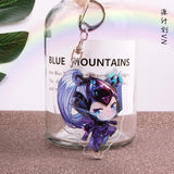 League of New Legends Acrylic keychain LOL Soraka ashe LuLu Riven funny cute pendant Jewelry Accessory Chaveiro Llaveros gifts