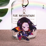 League of New Legends Acrylic keychain LOL Soraka ashe LuLu Riven funny cute pendant Jewelry Accessory Chaveiro Llaveros gifts