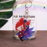 League of New Legends Acrylic keychain LOL Soraka ashe LuLu Riven funny cute pendant Jewelry Accessory Chaveiro Llaveros gifts