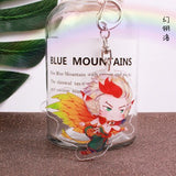 League of New Legends Acrylic keychain LOL Soraka ashe LuLu Riven funny cute pendant Jewelry Accessory Chaveiro Llaveros gifts