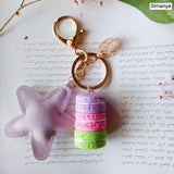Women Cake Key chain fashion nice cute French pastries Keychain bag charm car Key Ring wedding Party gift Jewelry 17278