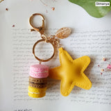 Women Cake Key chain fashion nice cute French pastries Keychain bag charm car Key Ring wedding Party gift Jewelry 17278