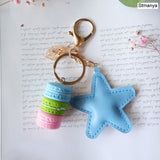 Women Cake Key chain fashion nice cute French pastries Keychain bag charm car Key Ring wedding Party gift Jewelry 17278