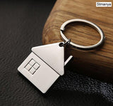 House key chain hut small gift key pendant New real estate opening gift wholesale can be laser lettering K1523