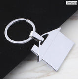 House key chain hut small gift key pendant New real estate opening gift wholesale can be laser lettering K1523