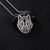 My Shape Key Ring Wolf Animal Stainless Steel Jewelry Keyring Forest Animal Keychain Cut Out Hollow Keyholder Pendant GIft Men