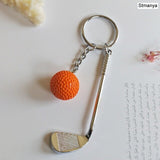 Golf ball key chain top grade metal Keychain Car Key Chain Key Ring sporting goods sports Gift For souvenir ball key ring 17167