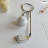 Golf ball key chain top grade metal Keychain Car Key Chain Key Ring sporting goods sports Gift For souvenir ball key ring 17167