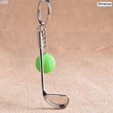Golf ball key chain top grade metal Keychain Car Key Chain Key Ring sporting goods sports Gift For souvenir ball key ring 17167