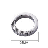 Real Titanium Luxury Key Chain Men Women Keychain Ultra Lightweight EDC Elasticity Key Ring Holder Buckle Gift for Couples