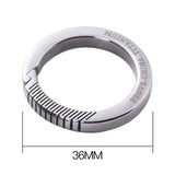 Real Titanium Luxury Key Chain Men Women Keychain Ultra Lightweight EDC Elasticity Key Ring Holder Buckle Gift for Couples