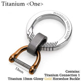 Real Titanium Luxury Key Chain Men Women Keychain Ultra Lightweight EDC Elasticity Key Ring Holder Buckle Gift for Couples