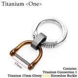 Real Titanium Luxury Key Chain Men Women Keychain Ultra Lightweight EDC Elasticity Key Ring Holder Buckle Gift for Couples