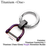 Real Titanium Luxury Key Chain Men Women Keychain Ultra Lightweight EDC Elasticity Key Ring Holder Buckle Gift for Couples