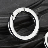 Real Titanium Luxury Key Chain Men Women Keychain Ultra Lightweight EDC Elasticity Key Ring Holder Buckle Gift for Couples