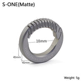 Real Titanium Luxury Key Chain Men Women Keychain Ultra Lightweight EDC Elasticity Key Ring Holder Buckle Gift for Couples