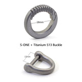 Real Titanium Luxury Key Chain Men Women Keychain Ultra Lightweight EDC Elasticity Key Ring Holder Buckle Gift for Couples