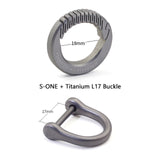 Real Titanium Luxury Key Chain Men Women Keychain Ultra Lightweight EDC Elasticity Key Ring Holder Buckle Gift for Couples