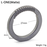 Real Titanium Luxury Key Chain Men Women Keychain Ultra Lightweight EDC Elasticity Key Ring Holder Buckle Gift for Couples