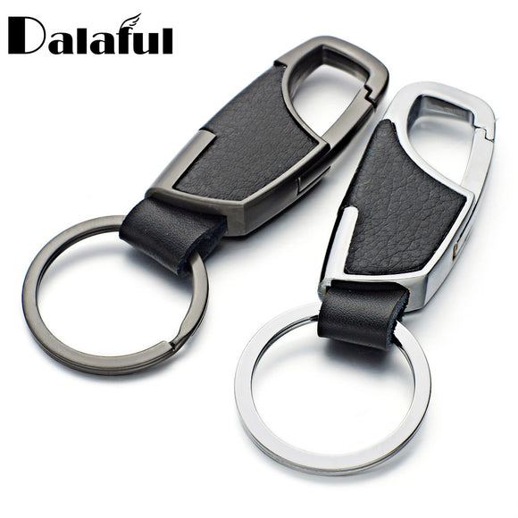 2017 New High Quality Leather Keyrings KeyChains For Car Chaveiro Innovative Key Chains Rings Holder For Man Best Gift K264