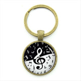 TAFREE Drum Kit silhouette key chain DJ turner mixer simple drum set profile pattern keychain drummer jewelry music gifts KC595