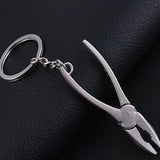 TAFREE Fashion Tools Keychains Spanner,Hammer,Saw,Axe,Wrench,Electrodrill,Scissors Alloy Pendants with Chains useful Key chains