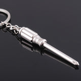 TAFREE Fashion Tools Keychains Spanner,Hammer,Saw,Axe,Wrench,Electrodrill,Scissors Alloy Pendants with Chains useful Key chains