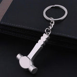 TAFREE Fashion Tools Keychains Spanner,Hammer,Saw,Axe,Wrench,Electrodrill,Scissors Alloy Pendants with Chains useful Key chains