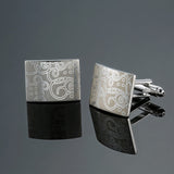 Novelty cuff links stainless steel Old craftsman hand Laser engraving cufflinks mans French suit accessories Jewellery