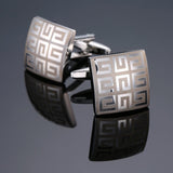 Novelty cuff links stainless steel Old craftsman hand Laser engraving cufflinks mans French suit accessories Jewellery