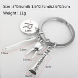 NEW Jewelry Chemical Biological Experimental Tool Key Chains Conical Flask Chemical Molecular DNA Microscope Pendant Keychain