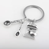 NEW Jewelry Chemical Biological Experimental Tool Key Chains Conical Flask Chemical Molecular DNA Microscope Pendant Keychain