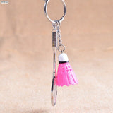 Badminton Keychain - New Design Cool Luxury metal Keychain Car Key Chain Key Ring chain pendant For Enthusiasts Gift  #1-17228