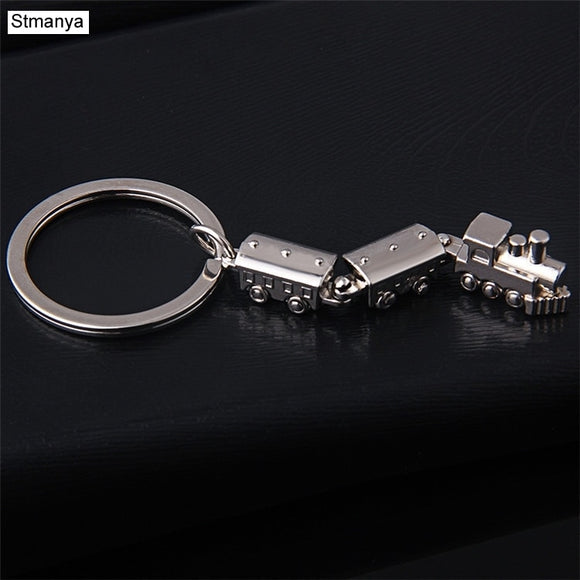 Hot Car Metal Keychain Men Women Key Chain Party Gift jewelry Small train Bag Charm Accessories key Ring K1298