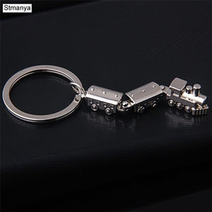 Hot Car Metal Keychain Men Women Key Chain Party Gift jewelry Small train Bag Charm Accessories key Ring K1298