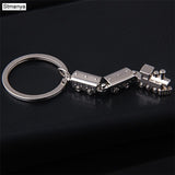 Hot Car Metal Keychain Men Women Key Chain Party Gift jewelry Small train Bag Charm Accessories key Ring K1298