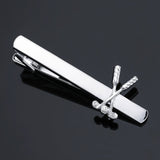 DY Fashion men business Sax feather wings, gun super man gold and silver tie clip Free Delivery