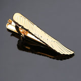 DY Fashion men business Sax feather wings, gun super man gold and silver tie clip Free Delivery