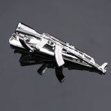 DY Fashion men business Sax feather wings, gun super man gold and silver tie clip Free Delivery