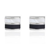 Luxury Shirt Fashion Cufflink for mens Brand Blue Crystal Opal Cuff links Button High Quality Luxury for Wedding Groom