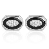 Luxury Shirt Fashion Cufflink for mens Brand Blue Crystal Opal Cuff links Button High Quality Luxury for Wedding Groom
