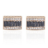 Luxury Shirt Fashion Cufflink for mens Brand Blue Crystal Opal Cuff links Button High Quality Luxury for Wedding Groom