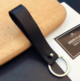 PU Leather Key Chain Braided Woven Rope Wide leather cord DIY bag Key Chains Holder Car Keyrings Men Women Keychains K2106
