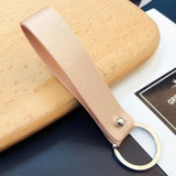 PU Leather Key Chain Braided Woven Rope Wide leather cord DIY bag Key Chains Holder Car Keyrings Men Women Keychains K2106