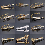 fashion Metal Men Tie Clip Gentlemen Classy Necktie Tie Bar Clasp Clip Pin Dolphin Hammer aircraft Ship Wedding Tie Men Jewelry