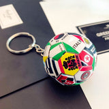 New World Flag Football Keychain Country Soccer Club Fans Keyring Car Key Chains Souvenir Bag Pendant Accessories Gifts K2114